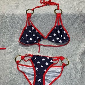 NWOT Women’s Fourth of July Bikini Set